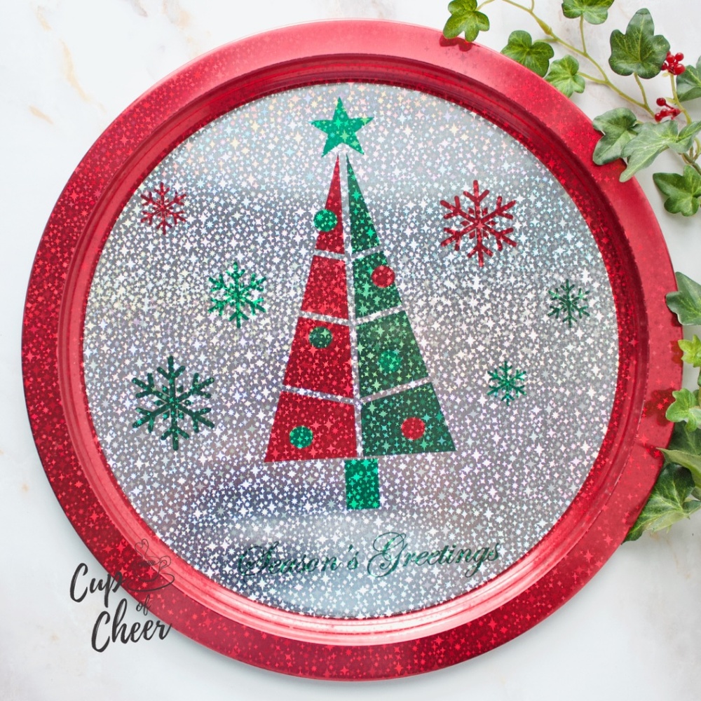 ✨$3 add on! 🎄Christmas Round Tray